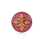 Wine Sebka Cufflinks | Moorish-Inspired Enameled Cufflinks | Jaipurio